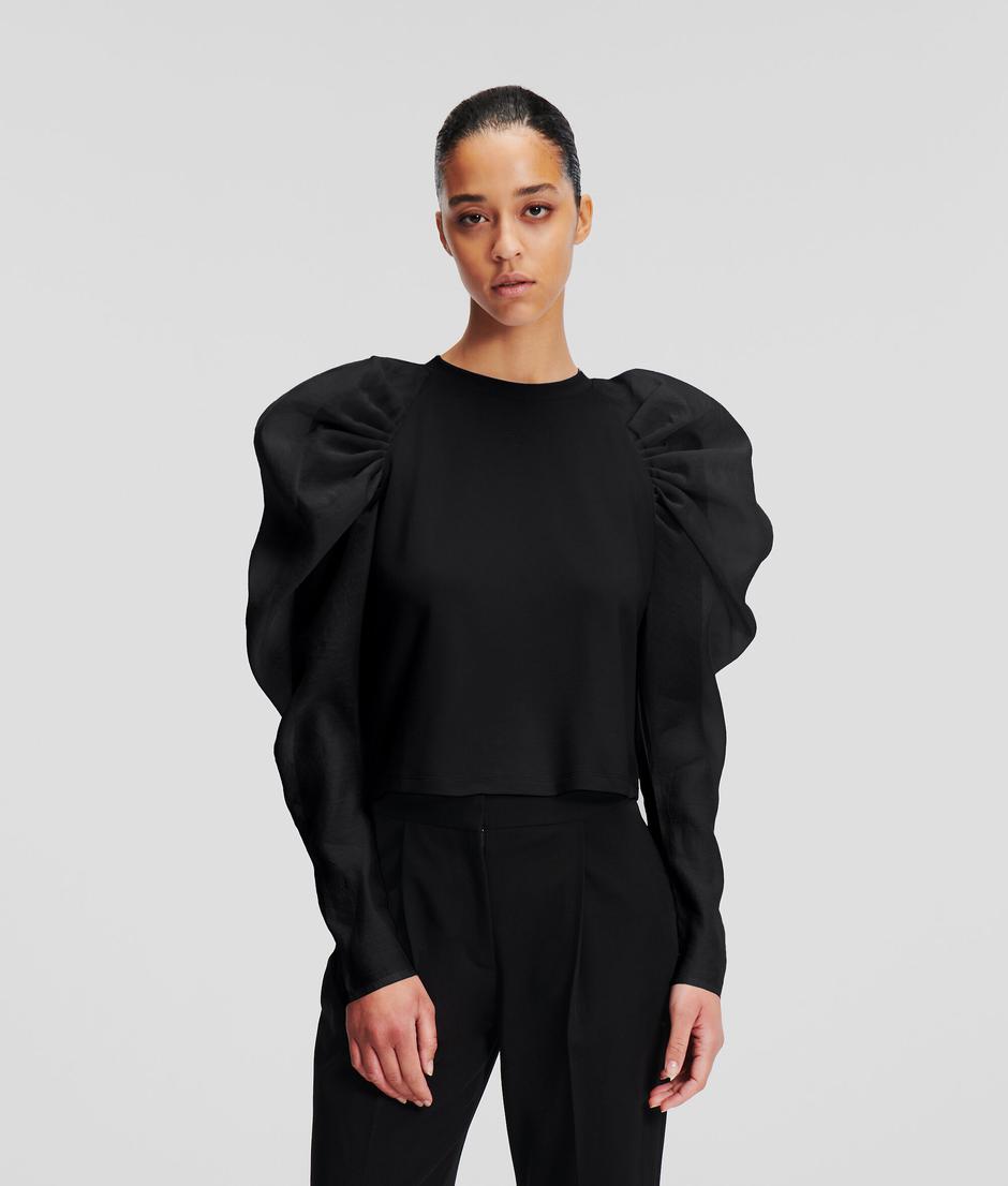 Foto: Karl Lagerfeld, crna bluza s puf rukavima (149 eura) | Autor: 